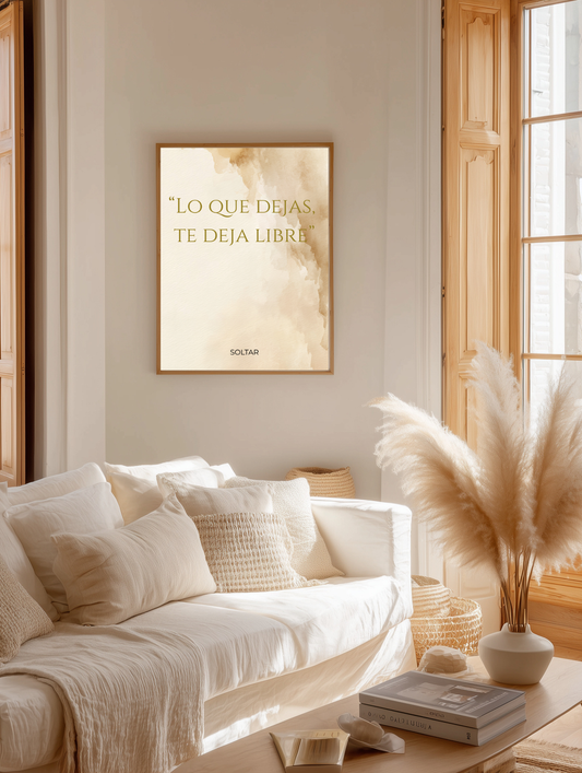 Lo que dejas, te deja libre (Soltar)