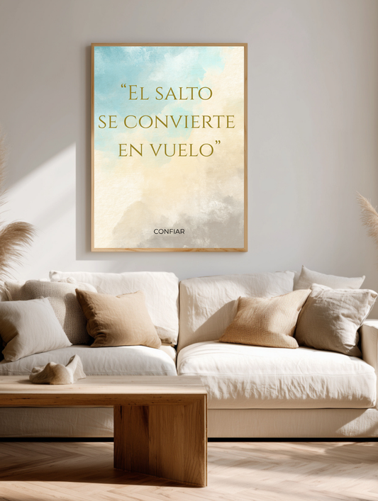 El salto se convierte en vuelo (Confiar)